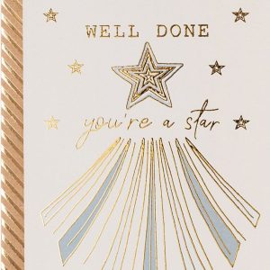 You're a Star Well Done Congratulations Card
