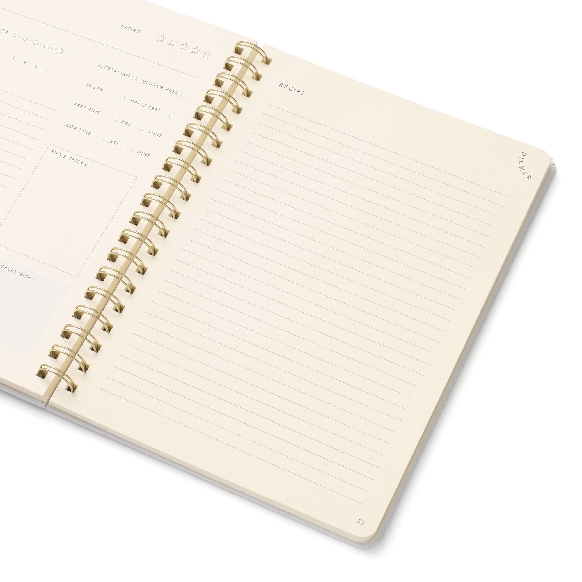 Garden Table B5 Hardcover Spiral Recipe Journal - Image 6