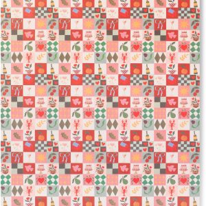 Christmas Winter Tiles Flat Wrap