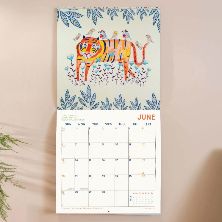 2027 Folk Animals Art Calendar - Image 3