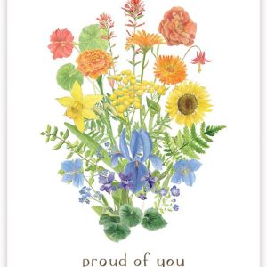Rainbow Bouquet Congratulations Card