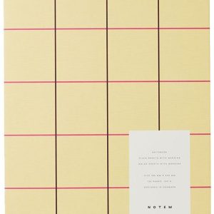 UMA Yellow Check Flat-lay Notebook
