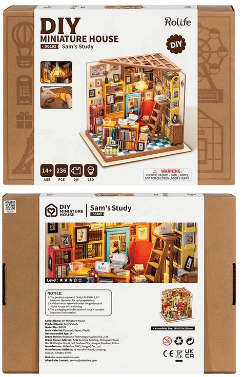 DIY Miniature House Sam's Study - Image 7