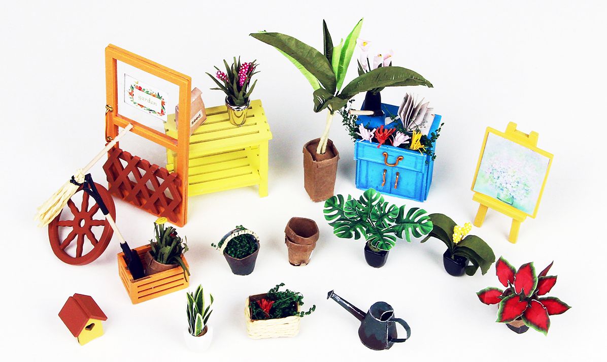 DIY Wooden Miniature Kit Cathy's Flower House - Image 3