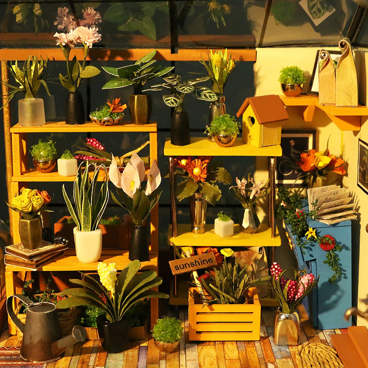 DIY Wooden Miniature Kit Cathy's Flower House - Image 5