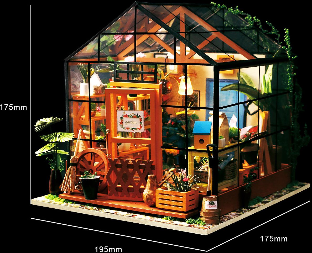 DIY Wooden Miniature Kit Cathy's Flower House - Image 7