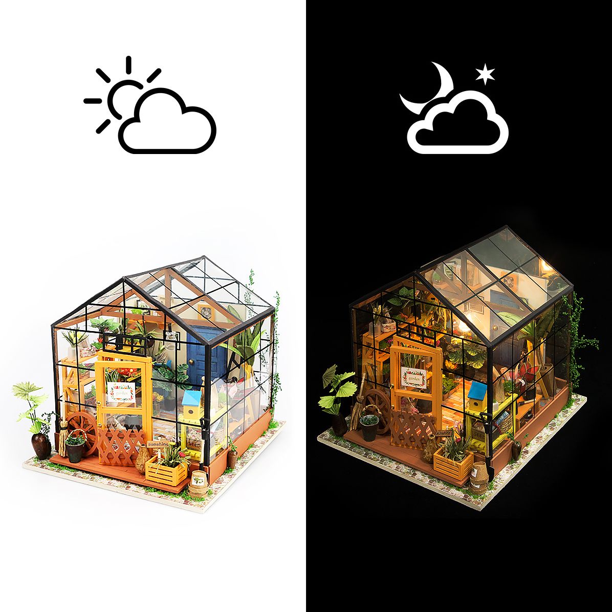 DIY Wooden Miniature Kit Cathy's Flower House - Image 8