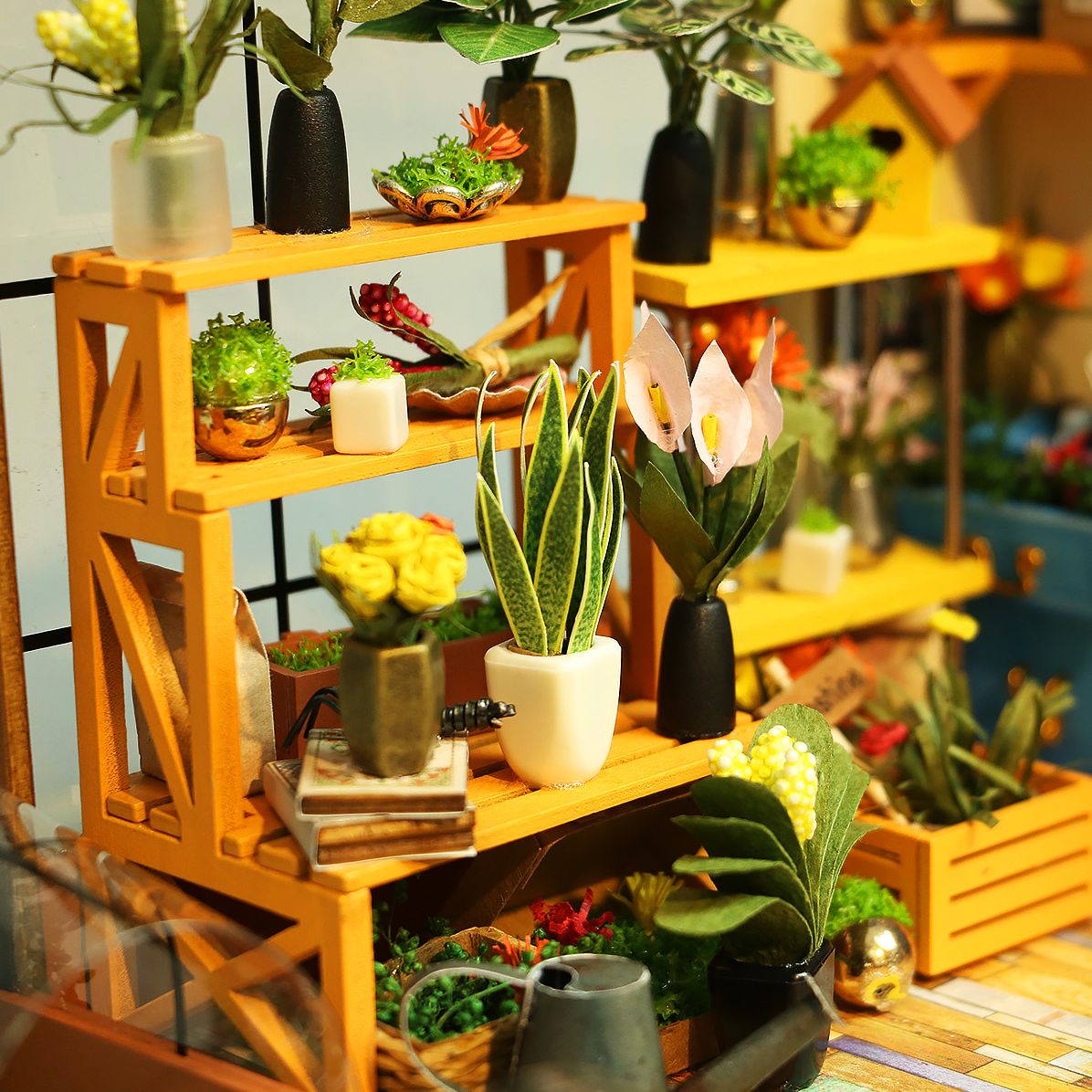 DIY Wooden Miniature Kit Cathy's Flower House - Image 9