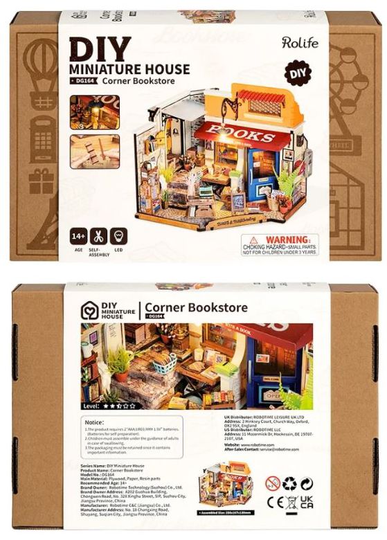 DIY Miniature House Corner Bookstore - Image 2