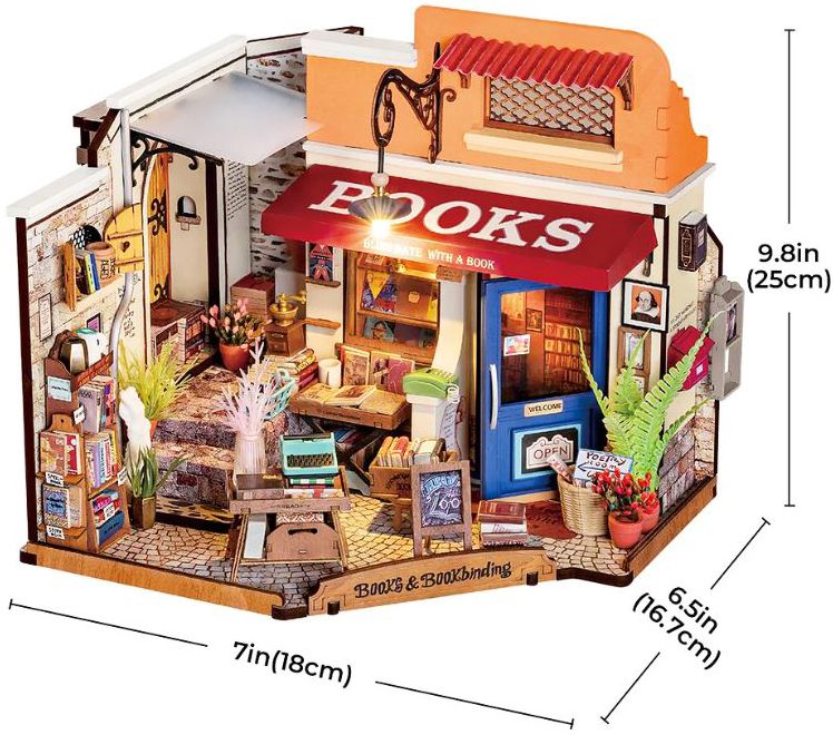 DIY Miniature House Corner Bookstore - Image 5