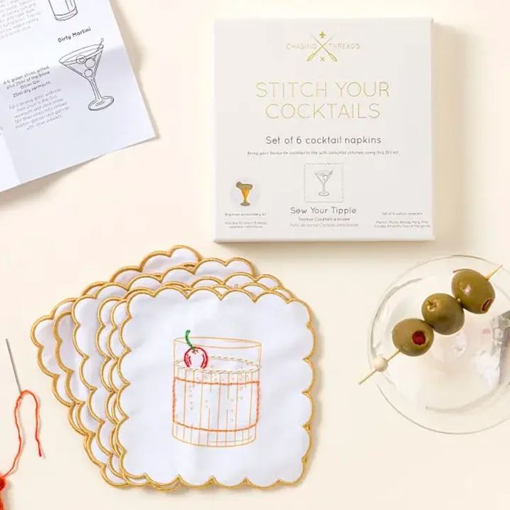 Stitch Your Cocktails Napkins - Image 2