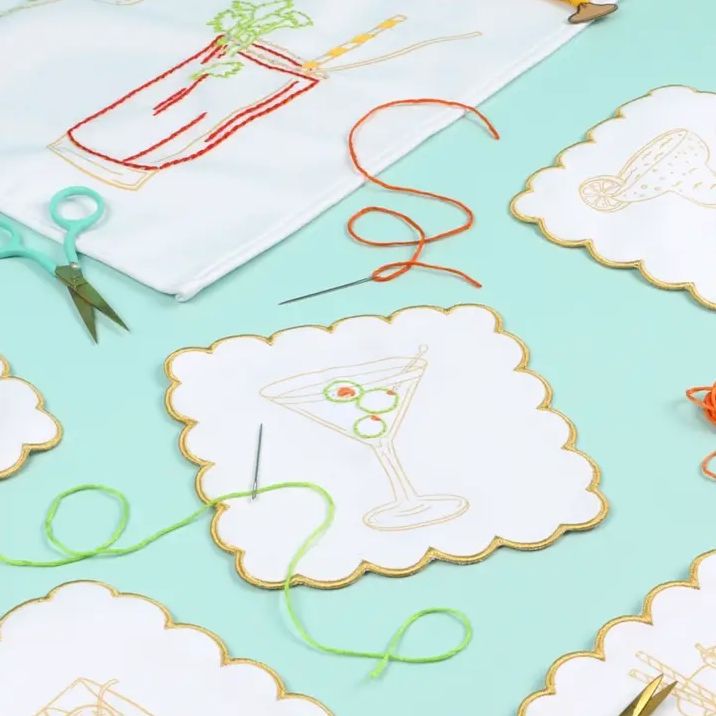 Stitch Your Cocktails Napkins - Image 3