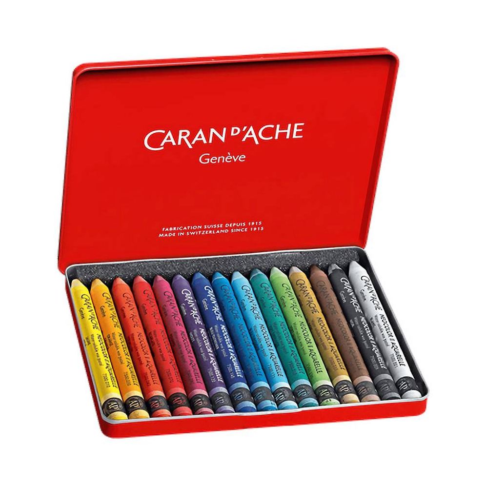 Neocolor II. Metal Box 15 Wax Pastels Assorted Colors - Image 7
