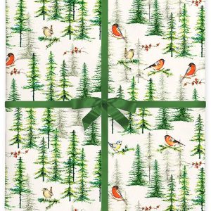 Snowy Forest Flat Wrap