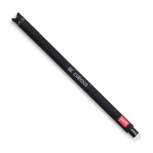 Legami Black Kitty Erasable Gel Pen - Black Ink