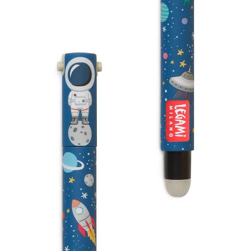Legami Space Erasable Gel Pen - Black Ink - Image 4
