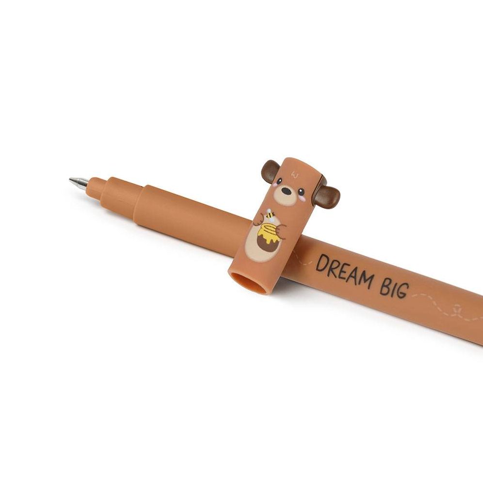 Legami Teddy Bear Erasable Gel Pen - Red Ink - Image 5