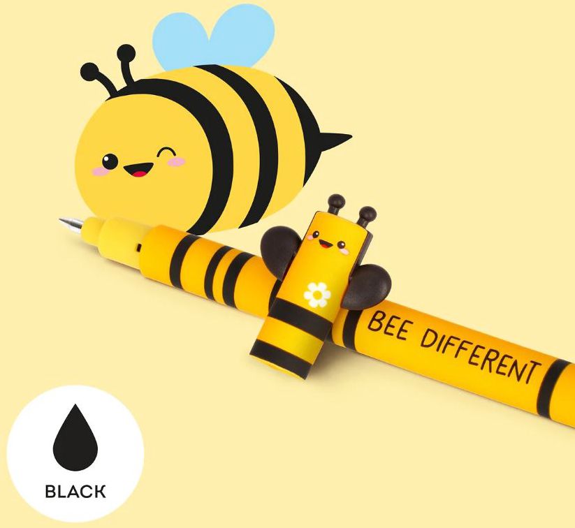 Legami Bee Erasable Gel Pen - Black Ink - Image 3