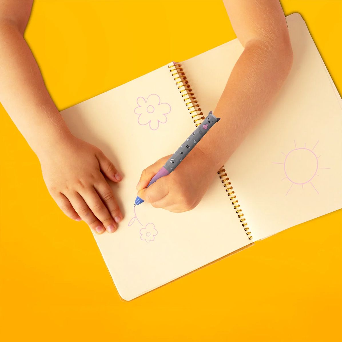 Legami Two-Color Ballpoint Pen - Click&Clack - Kitty - Image 2