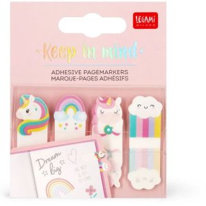 Legami Adhesive Pagemarkers - Keep In Mind - Unicorn