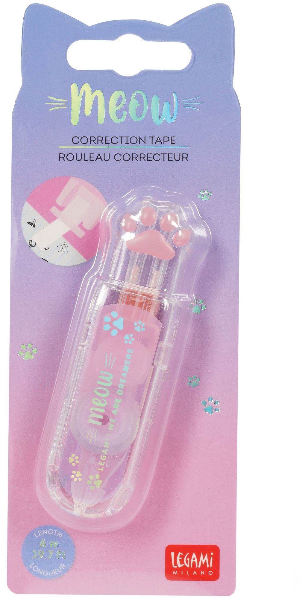 Legami Correction Tape - Meow - Kitty - Image 2