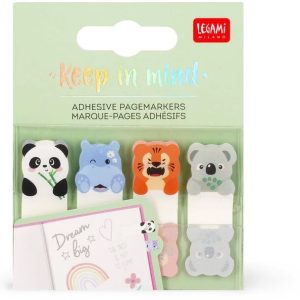 Legami Adhesive Pagemarkers - Keep In Mind - Cute Animals