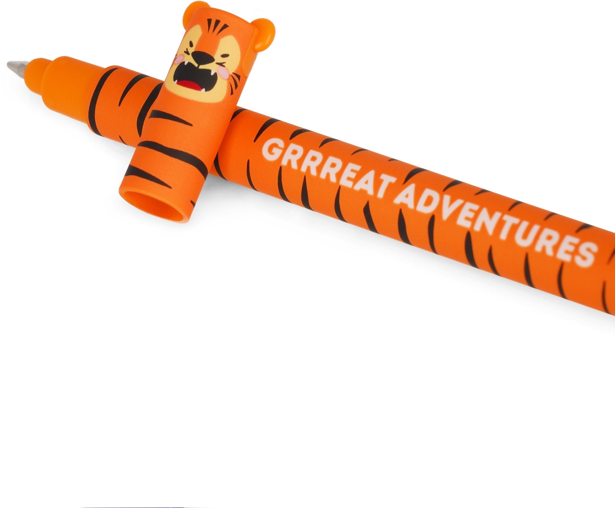 Legami Tiger Erasable Gel Pen - Orange Ink - Image 2