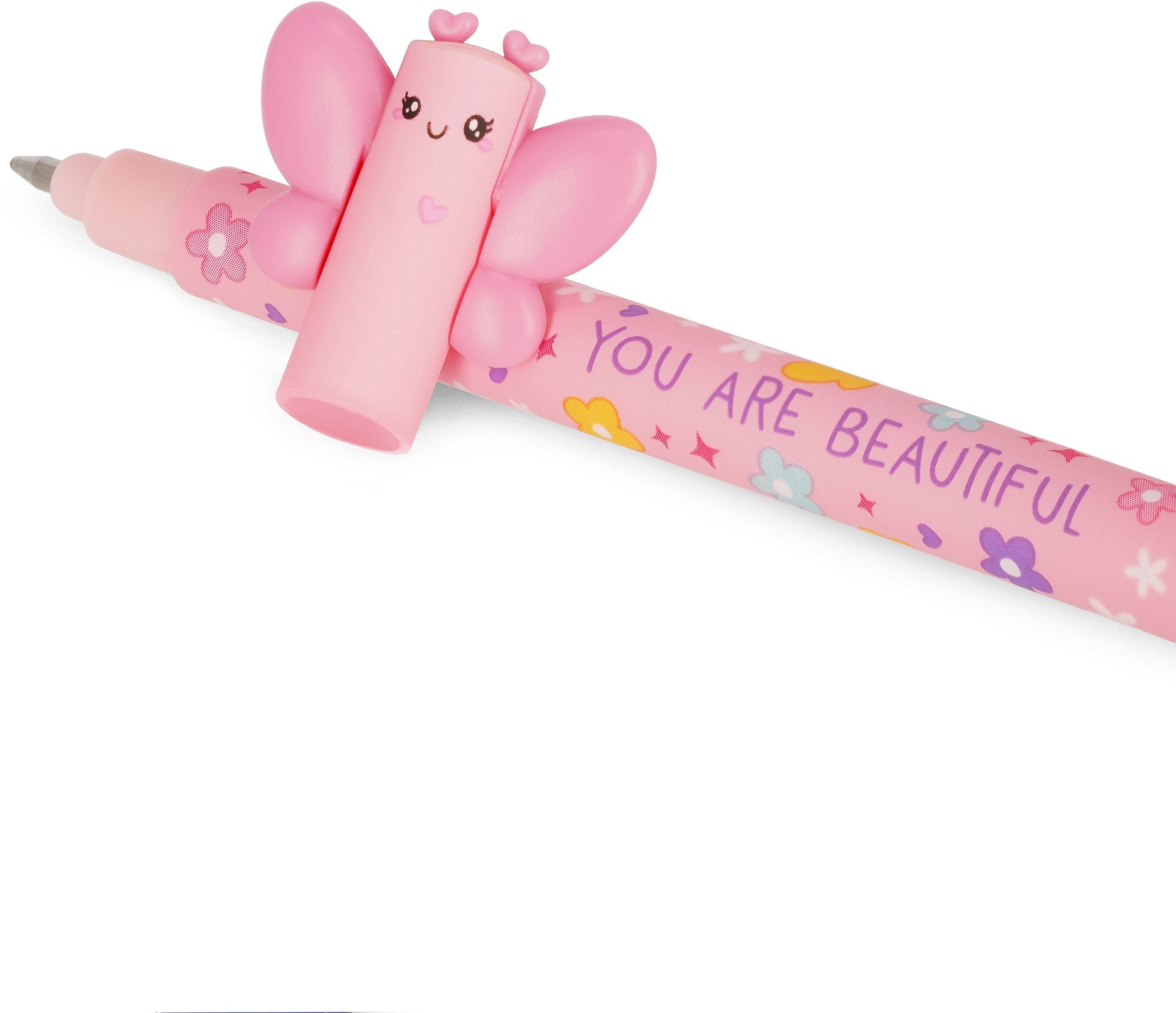 Legami Butterfly Erasable Gel Pen - Pink Ink - Image 3