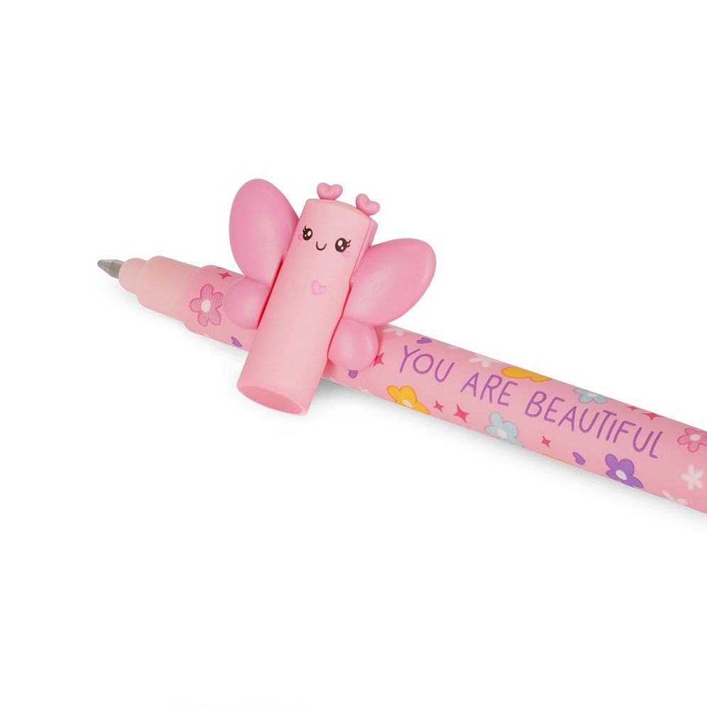Legami Butterfly Erasable Gel Pen - Pink Ink - Image 5