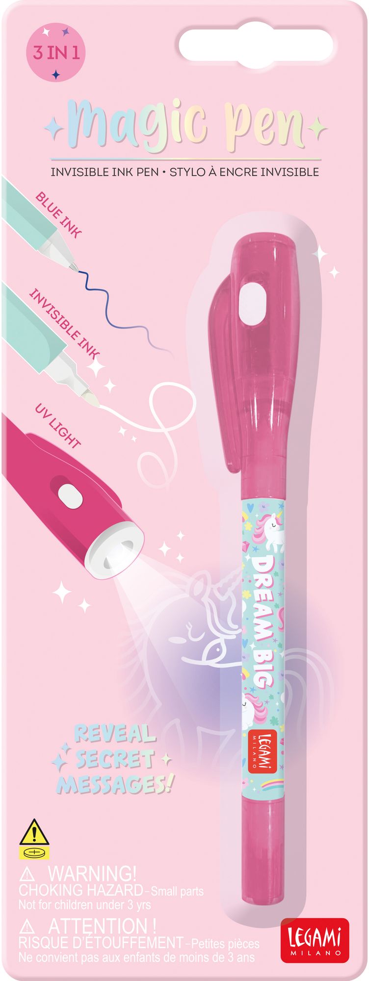 Legami Invisible Ink Pen - Magic Pen - Unicorn - Image 2