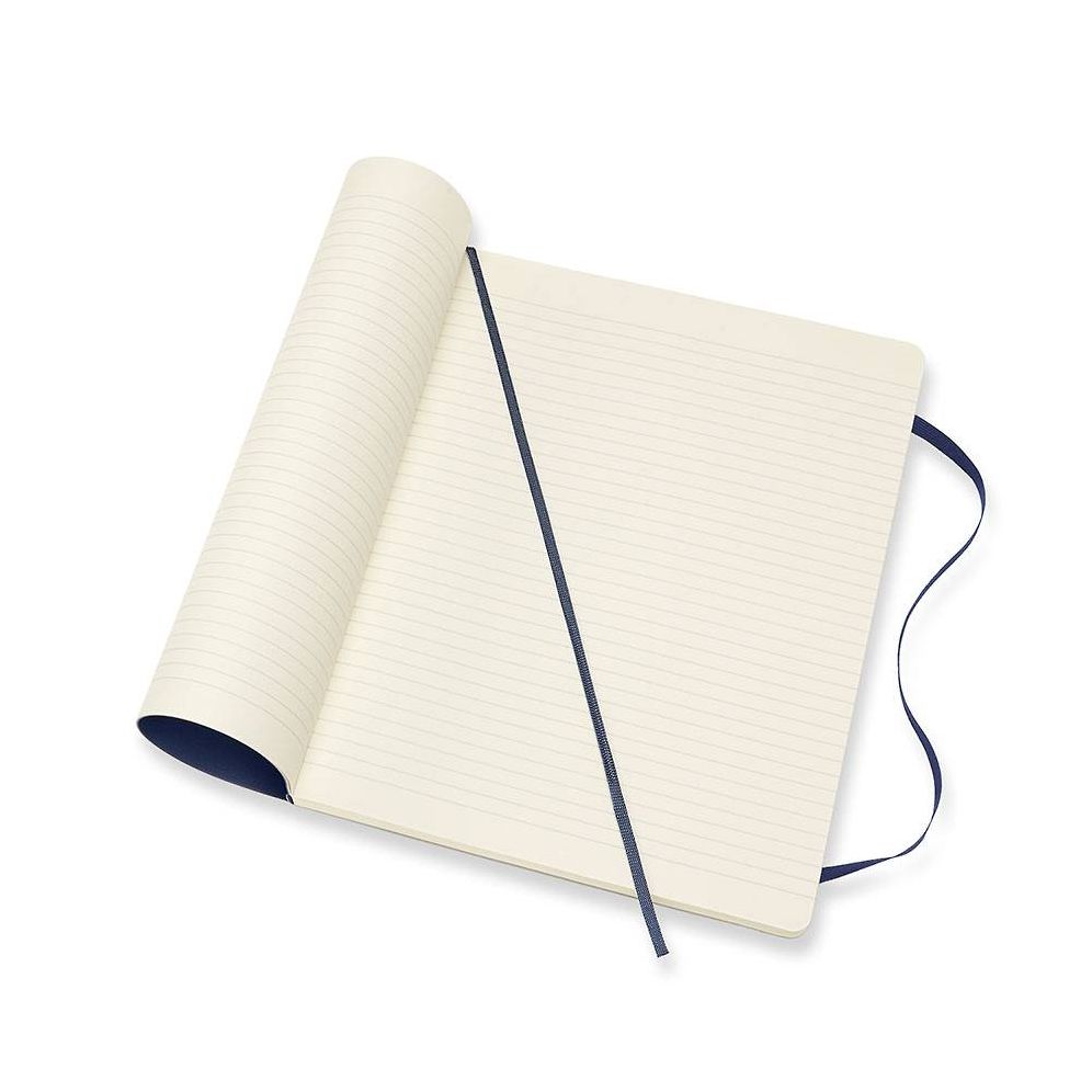 Moleskine Classic Notebook. Extra Large. Ruled. Sapphire Blue. Soft Cover (7.5 x 10) - Image 2