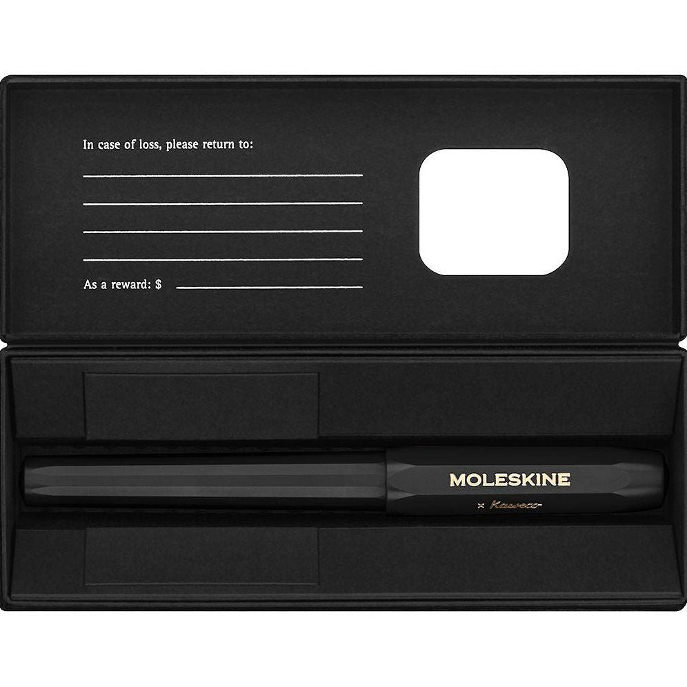 Moleskine Kaweco Ballpoint Pen. Black. Medium Point (0.7 MM). Blue Ink - Image 3