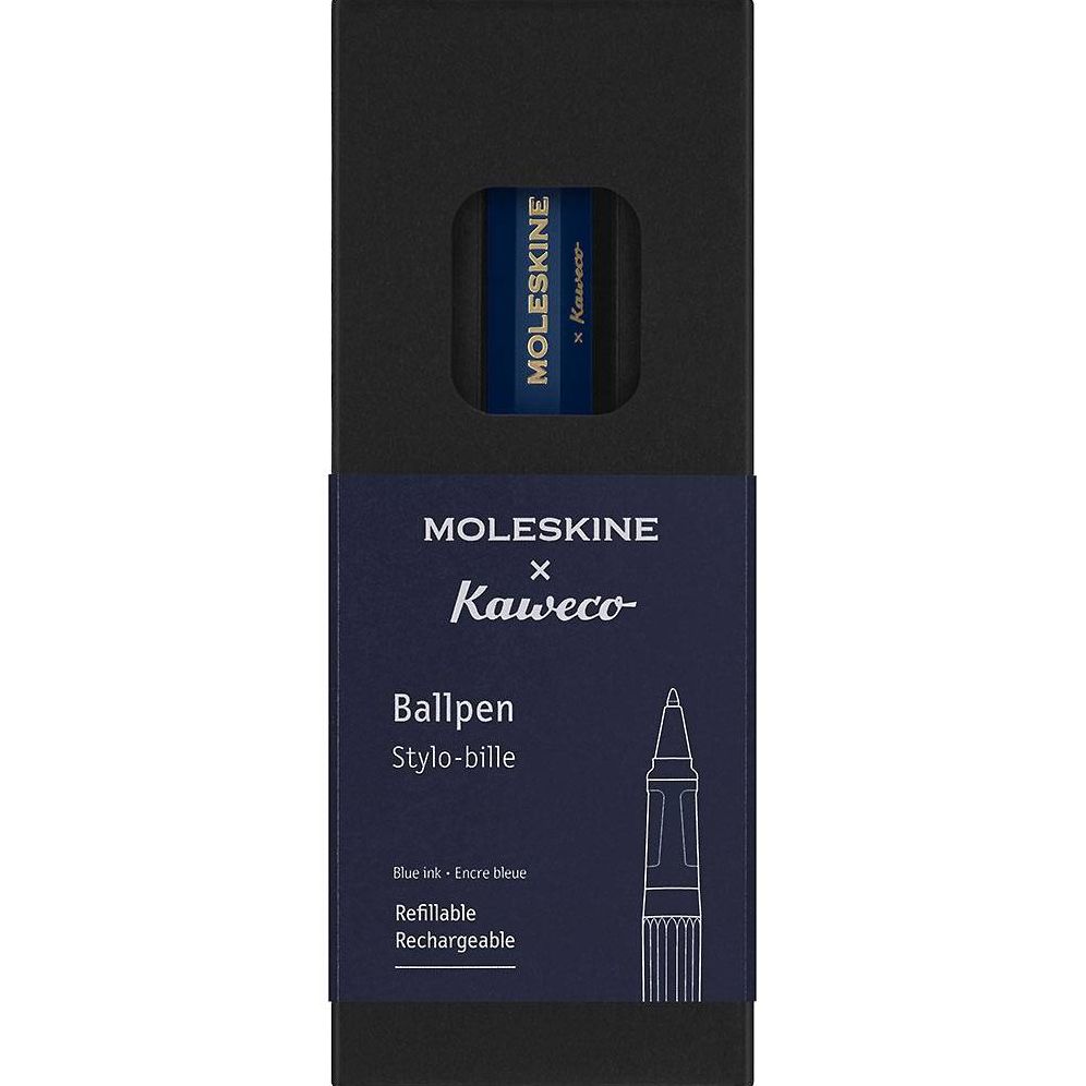 Moleskine Kaweco Ballpoint Pen. Blue. Medium Point (0.7 MM). Blue Ink - Image 2