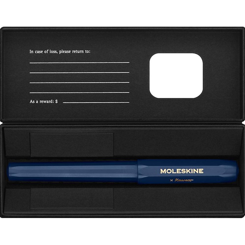 Moleskine Kaweco Ballpoint Pen. Blue. Medium Point (0.7 MM). Blue Ink - Image 4