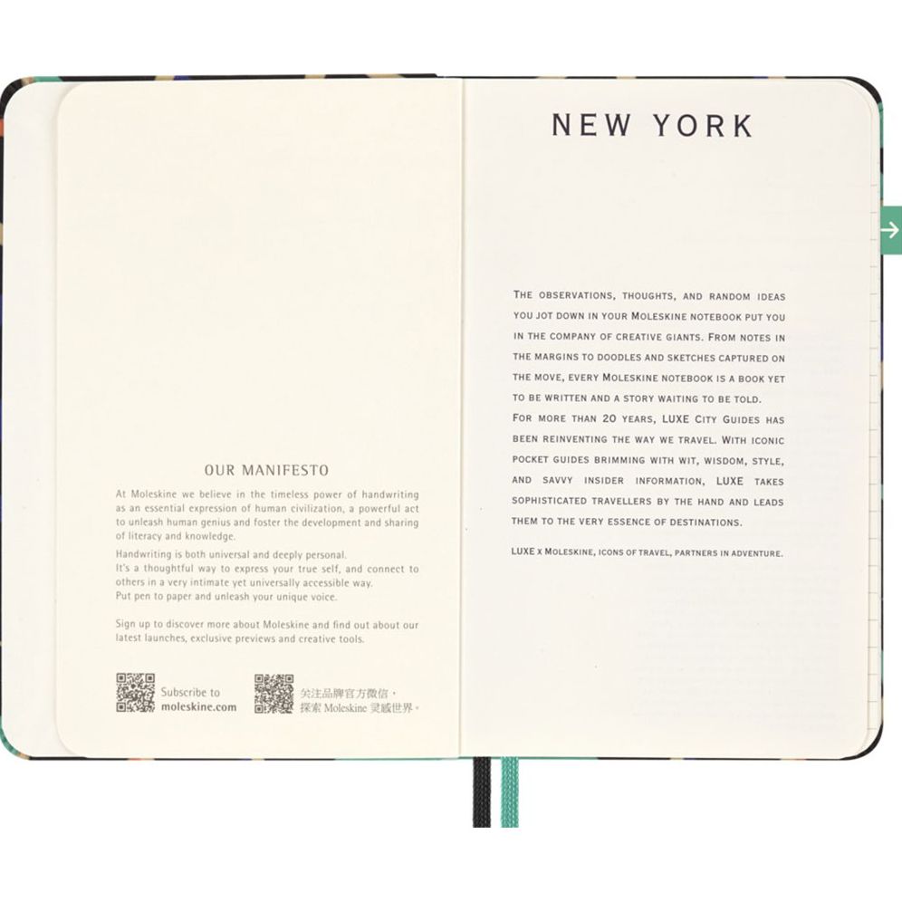 LUXE x Moleskine - New York City Travel Guide Pocket Notebook - Image 2