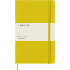 Moleskine Classic Notebook. Large. Ruled. Brass Yellow Hard. Hard Cover (5 X 8.25)