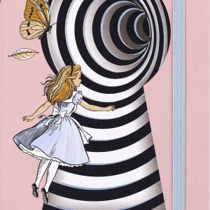 2027 Moleskine Limited Edition Alice in Wonderland 12 Month Weekly Planner. Hard Cover. Large (5 x 8.25). Alice. 144 Pages