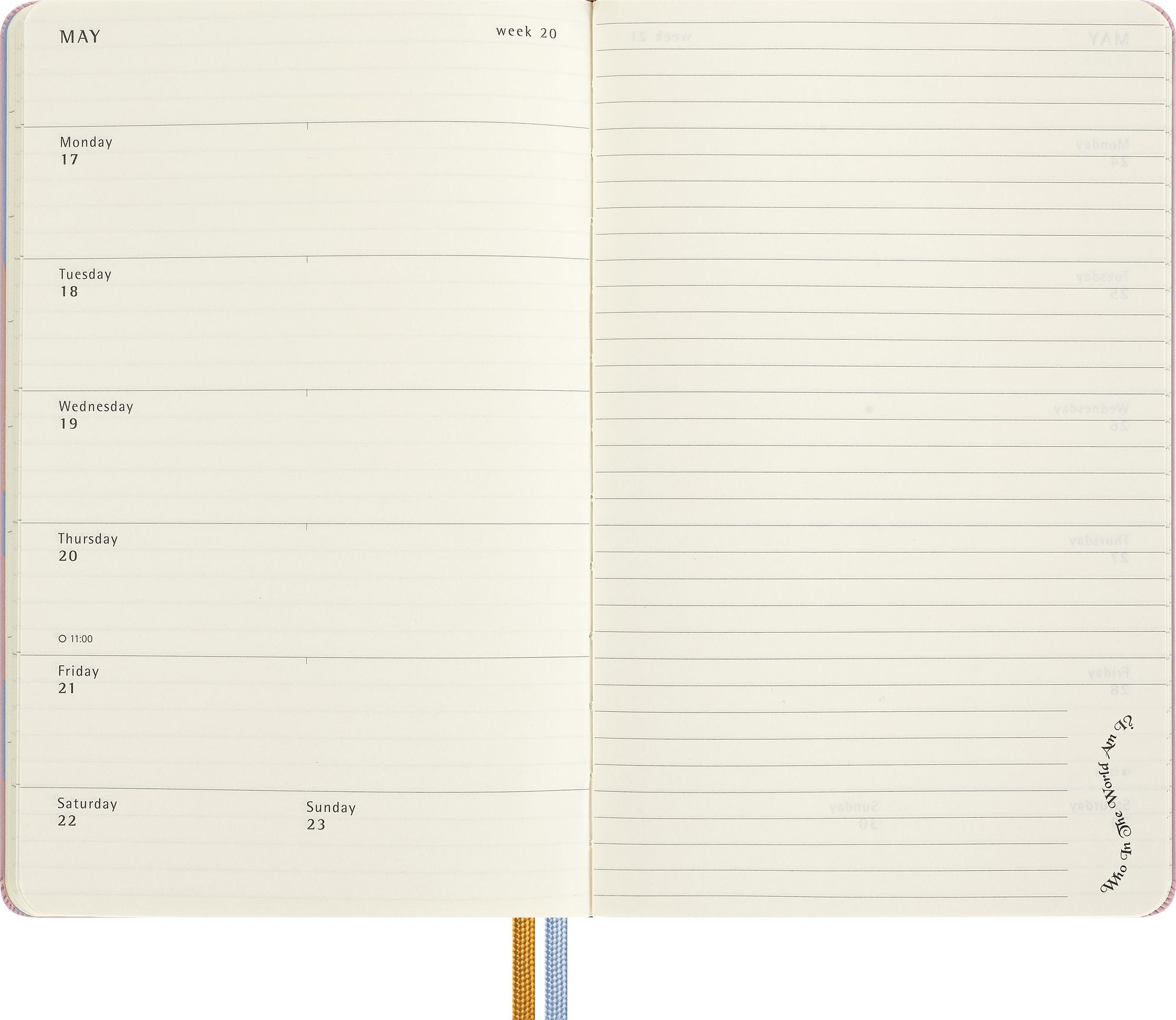 2027 Moleskine Limited Edition Alice in Wonderland 12 Month Weekly Planner. Hard Cover. Large (5 x 8.25). Alice. 144 Pages - Image 4