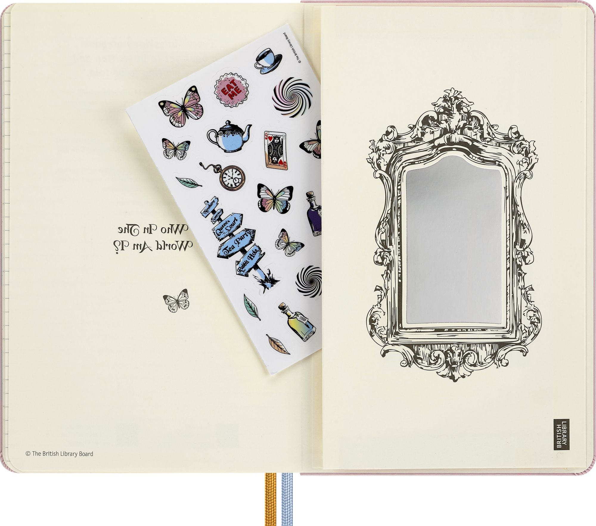 2027 Moleskine Limited Edition Alice in Wonderland 12 Month Weekly Planner. Hard Cover. Large (5 x 8.25). Alice. 144 Pages - Image 8