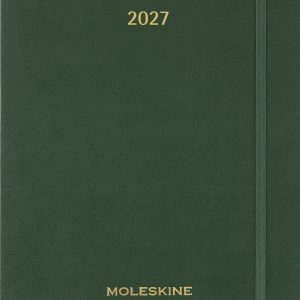 2027 Moleskine 15-Month Essential Planner. Soft Cover. Weekly Vertical. XXL (8.5 x 11). Myrtle Green. 128 pages