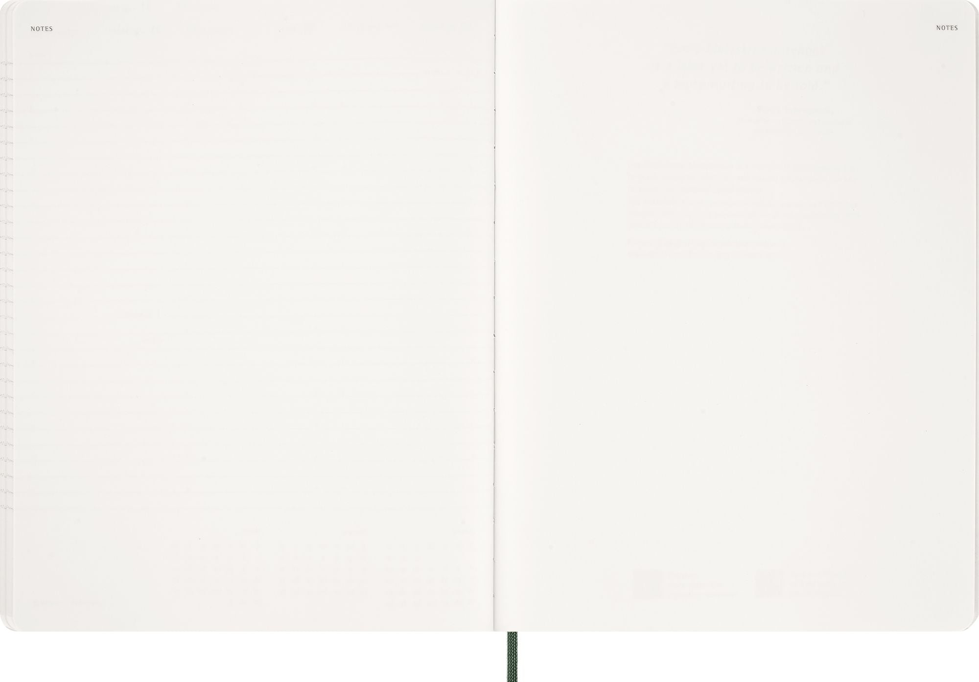 2027 Moleskine 15-Month Essential Planner. Soft Cover. Weekly Vertical. XXL (8.5 x 11). Myrtle Green. 128 pages - Image 7
