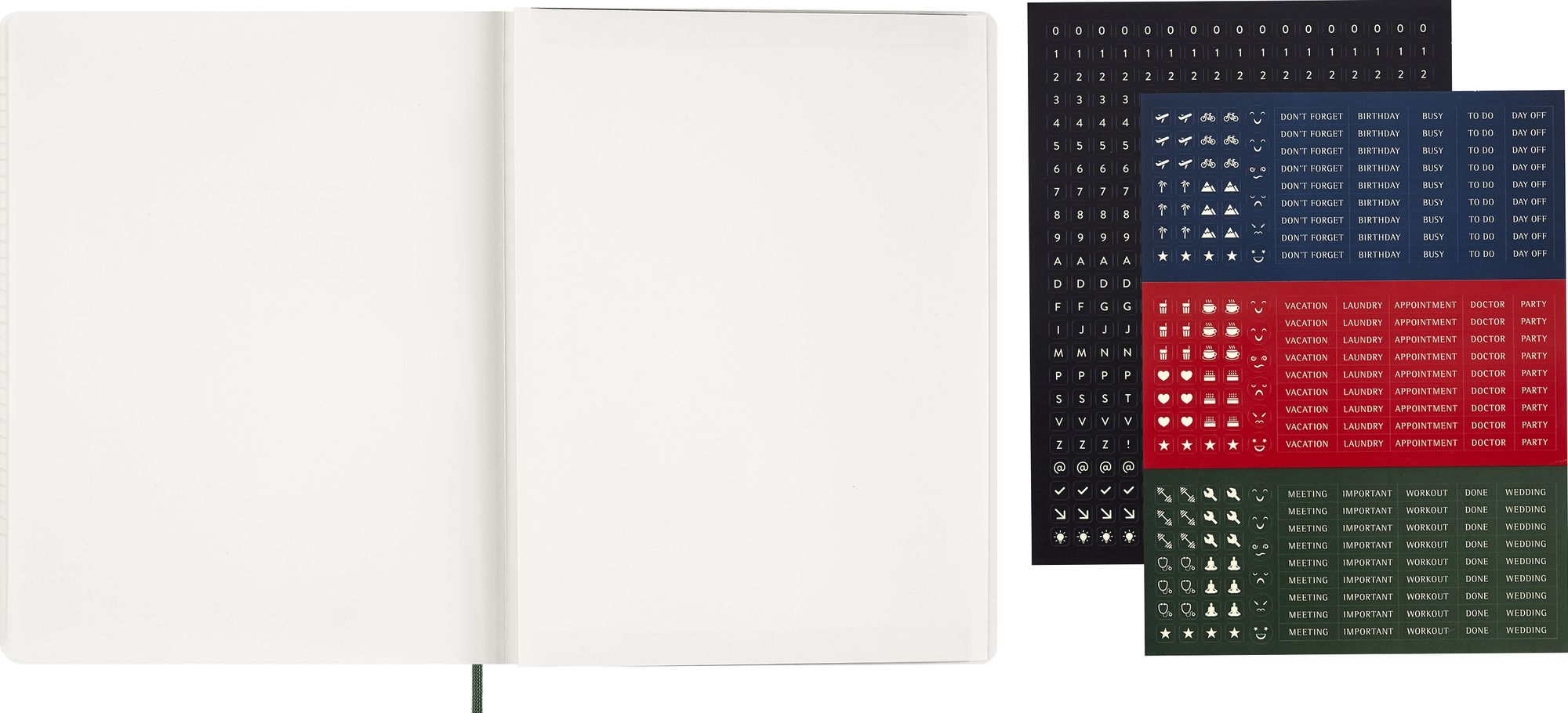 2027 Moleskine 15-Month Essential Planner. Soft Cover. Weekly Vertical. XXL (8.5 x 11). Myrtle Green. 128 pages - Image 10