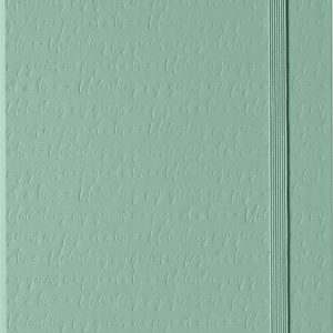Moleskine Colored Patterned Notebook. Hard Cover. Large (5 x 8.25) Ruled/Lined. Sage Green. 240 Pages