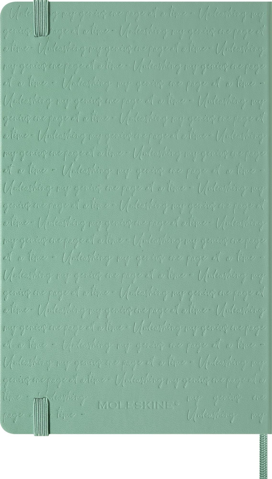 Moleskine Colored Patterned Notebook. Hard Cover. Large (5 x 8.25) Ruled/Lined. Sage Green. 240 Pages - Image 6