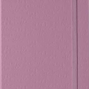 Moleskine Colored Patterned Notebook. Hard Cover. Large (5 x 8.25) Ruled/Lined. Majestic Pink. 240 Pages