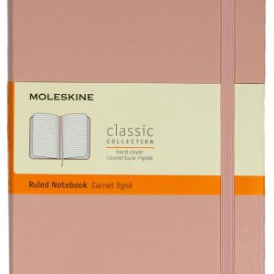 Moleskine Classic Notebook. Hard Cover. Old Rose. Large with Ruled pages
