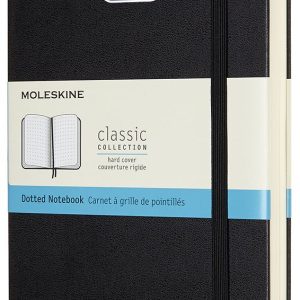 Moleskine Notebook. Expanded Large. Dotted. Black Hard Cover (5 x 8.25)