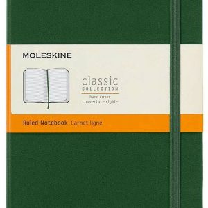 Moleskine Notebook. Large. Ruled. Myrtle Green. Hard (5 x 8.25)