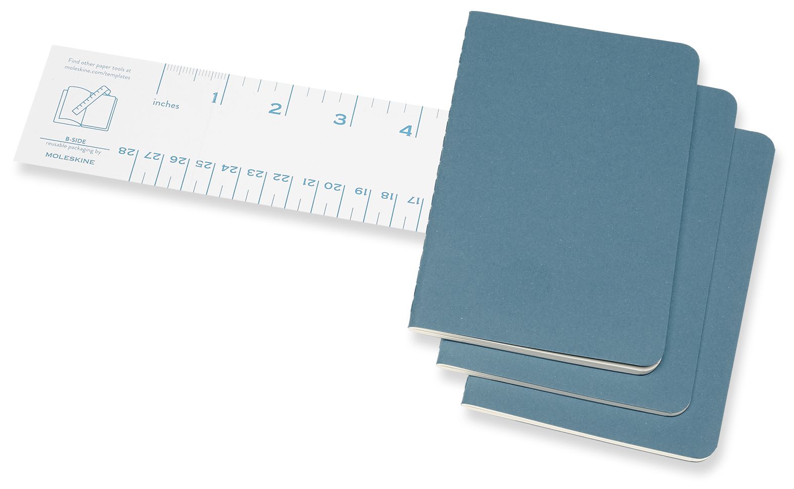 Moleskine Cahier Journal. Pocket. Ruled. Brisk Blue (3.5 x 5.5) - Image 3
