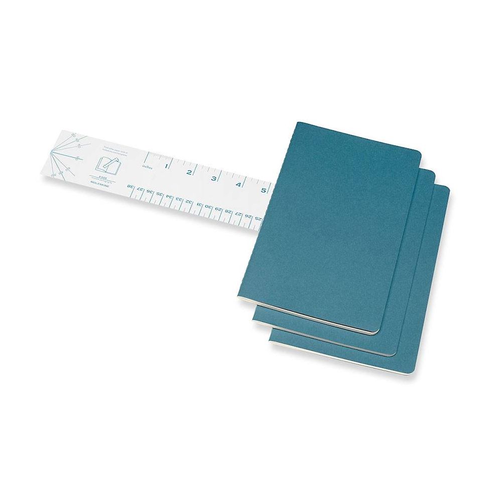 Moleskine Cahier Journal. Large. Ruled. Brisk Blue (8.25 x 5) - Image 4
